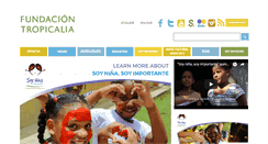Desktop Screenshot of fundaciontropicalia.com