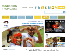 Tablet Screenshot of fundaciontropicalia.com